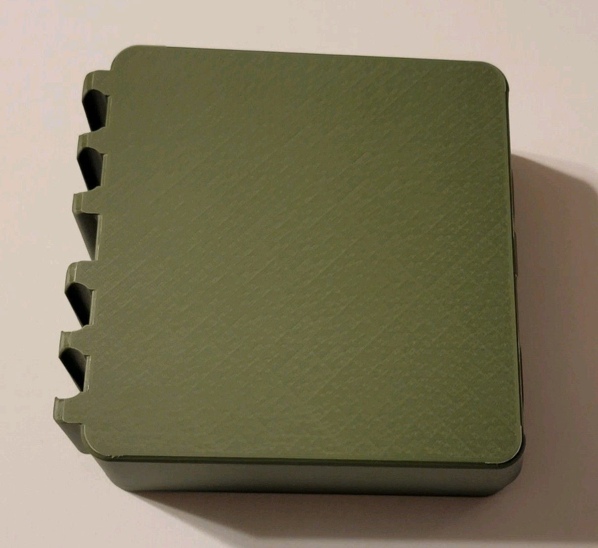 7.62 X 39 Ammo Box Snap Lock 100 rd 3D Large Printed Storage Olive Green Gold