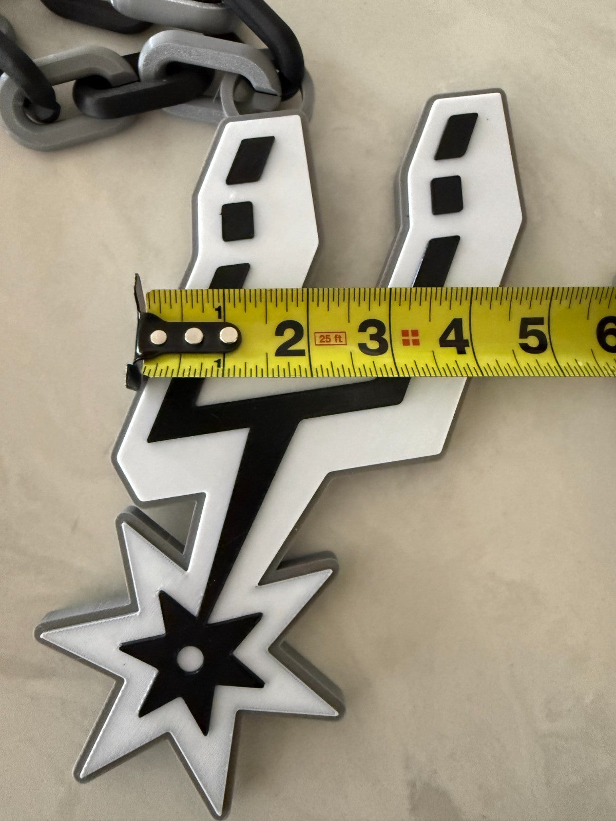 San Antonio Spurs Oversized Necklace, Pendant, Chain