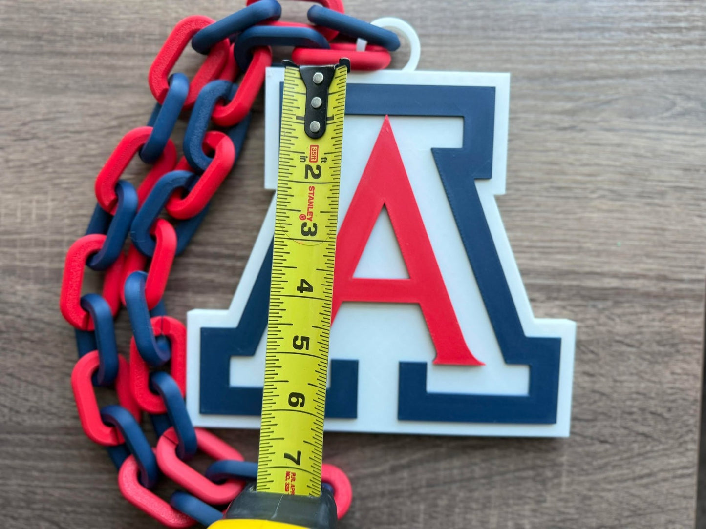 Arizona Wildcats Oversized Necklace, Hype Chain [Made To Order]