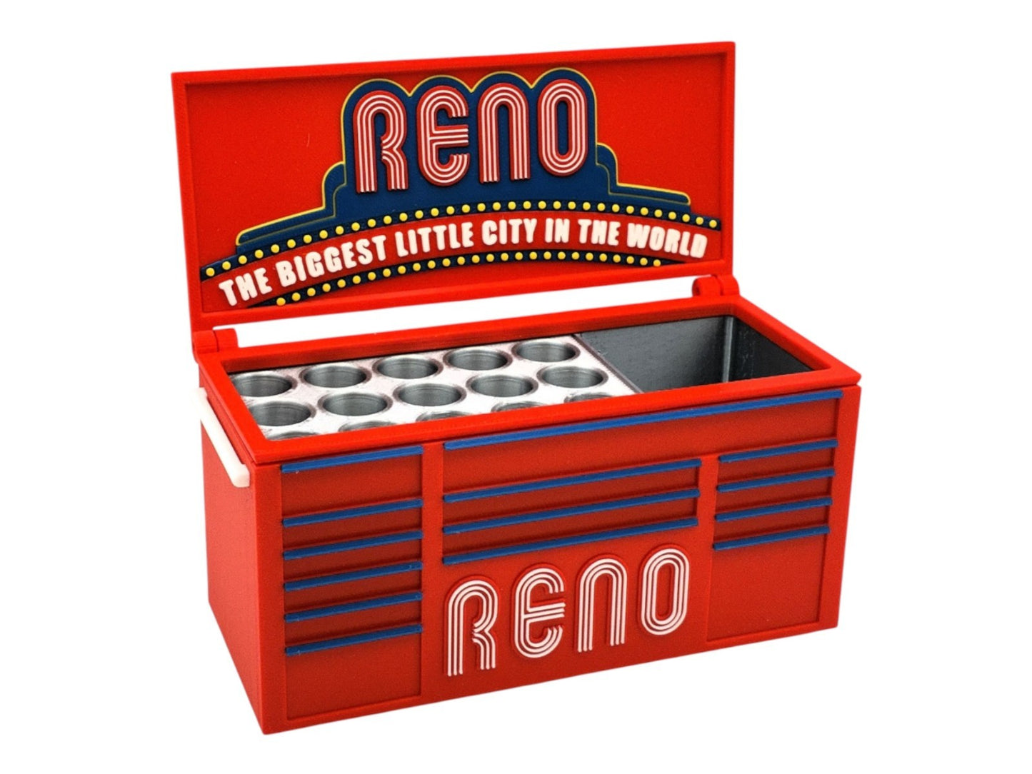 Reno Inspired Mini Toolbox Pen Holder – Desk Organizer Gift