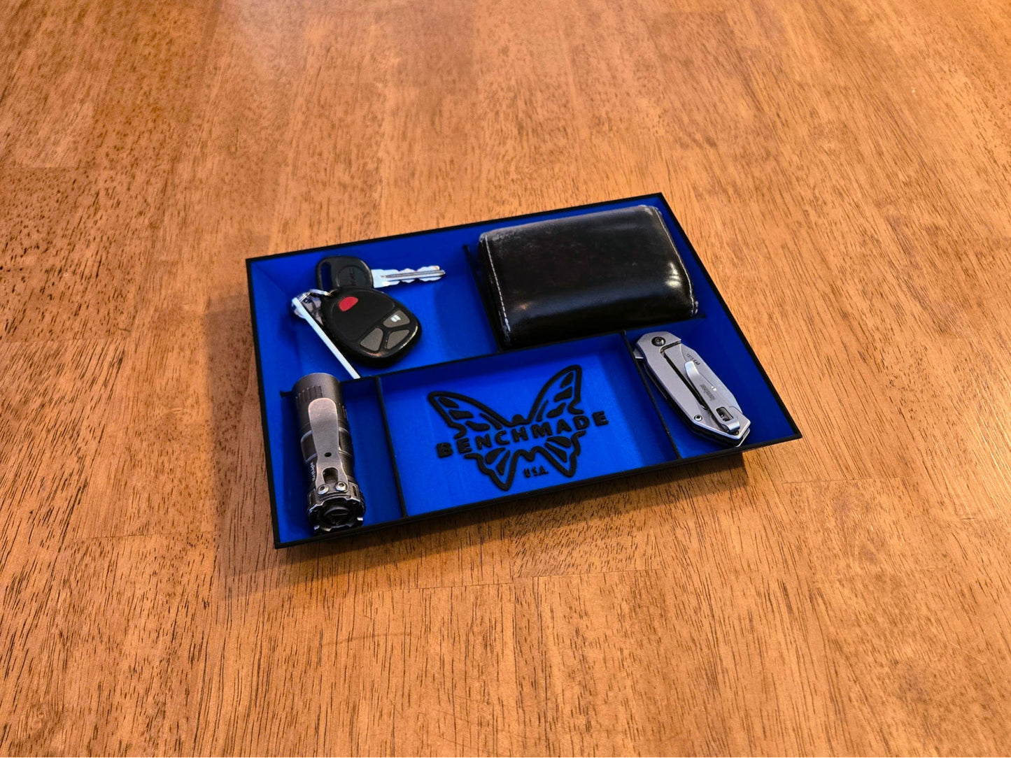 Benchmade EDC Dump Tray 3D Printed Valet Desk Organizer Nightstand Catchall