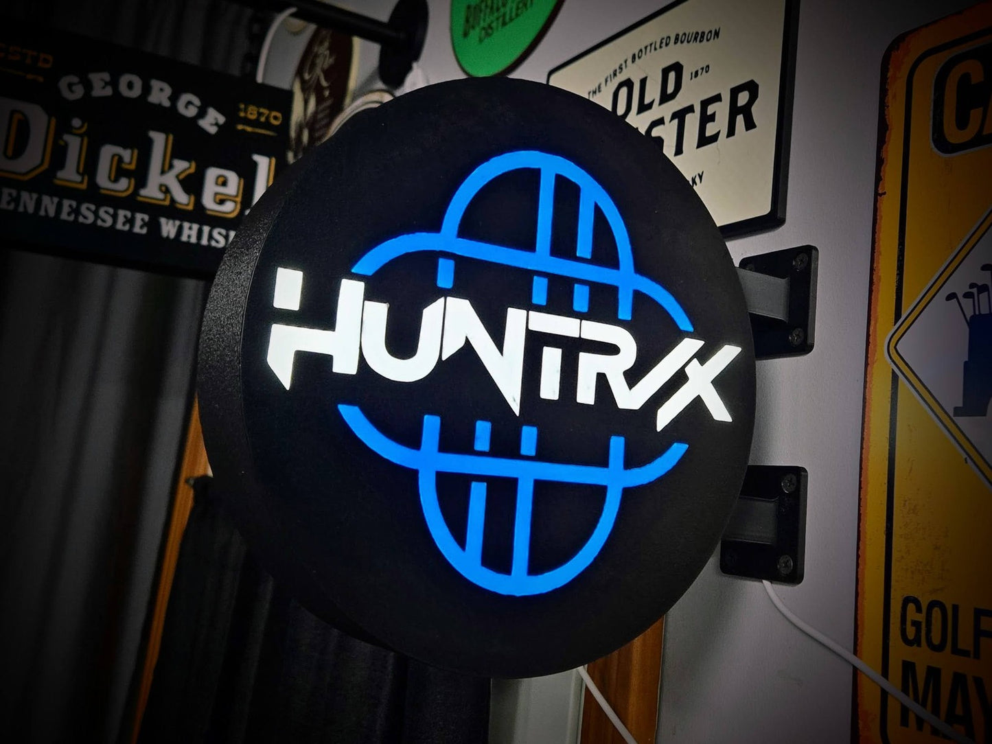 HUNTRIX 12 Inch Light Box LED Sign 3D Printed Wall Decor Man Cave Garage