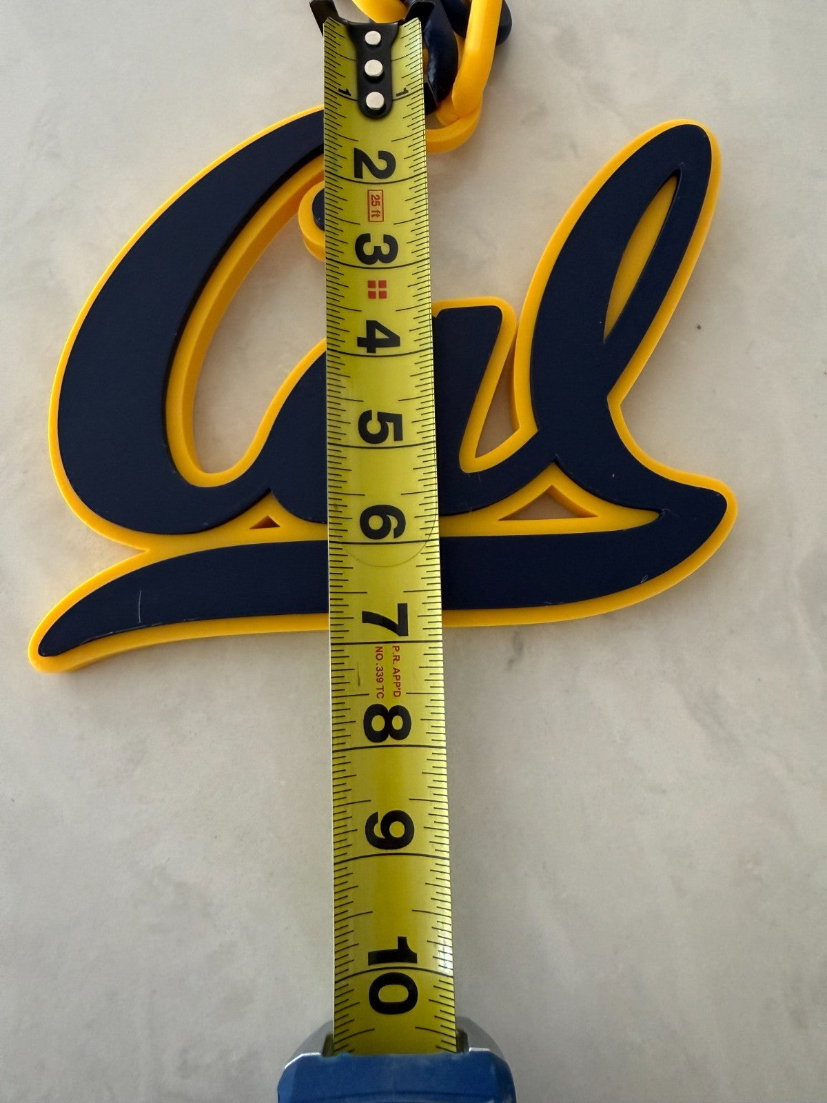 California Golden Bears Oversized Hype Chain Necklace "Let There Be Light"