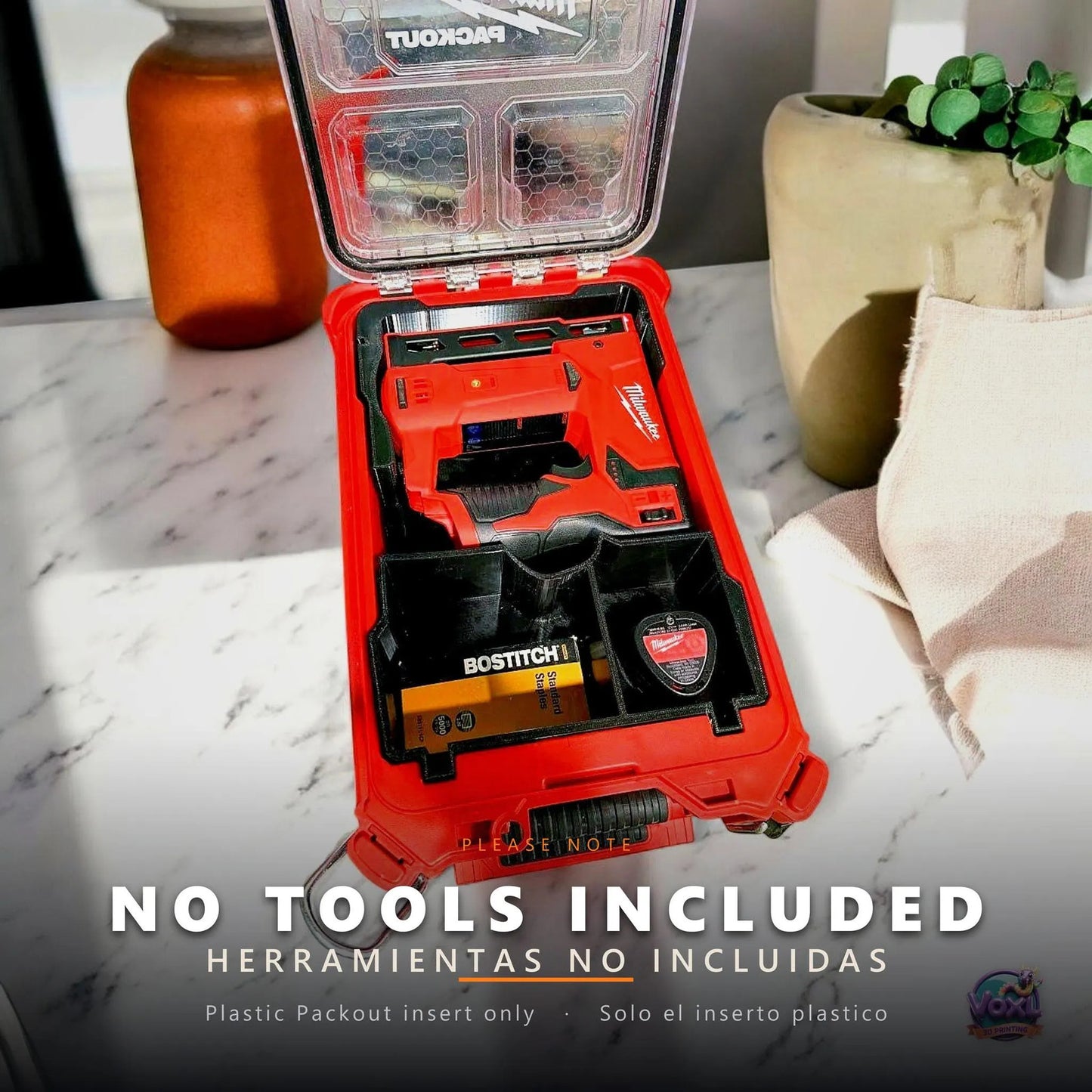 Packout Organizer Insert 3D Printed Custom ABS Tool Tray Made In USA