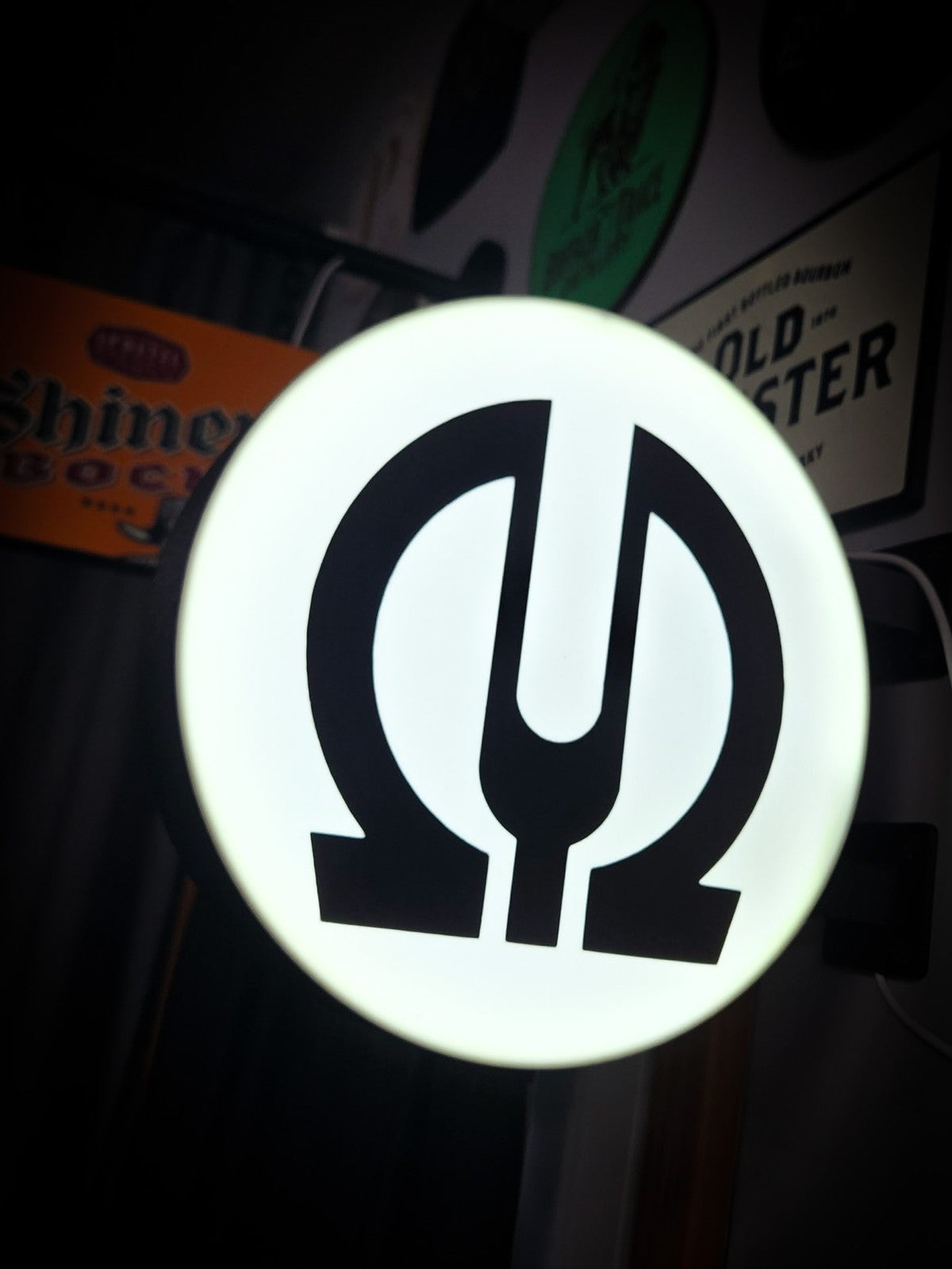 PIONEER AUDIO 12 Inch Light Box LED Sign 3D Printed Wall Decor Man Cave Garage