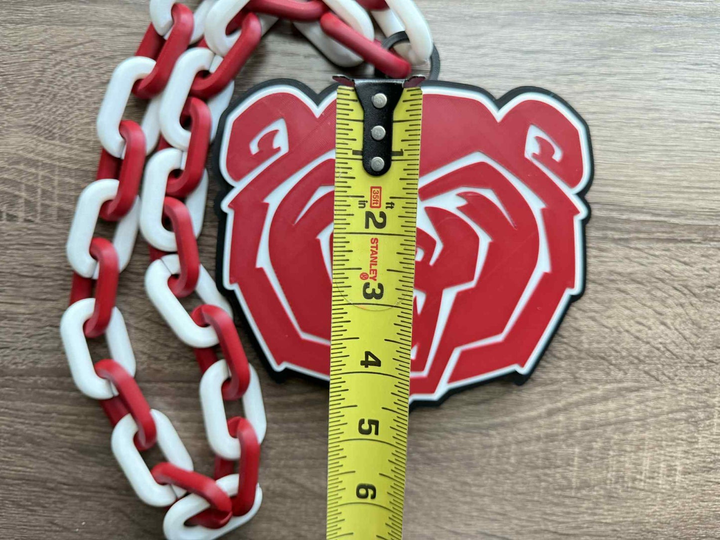Missouri State Bears Logo Oversized Necklace, Pendant Chain