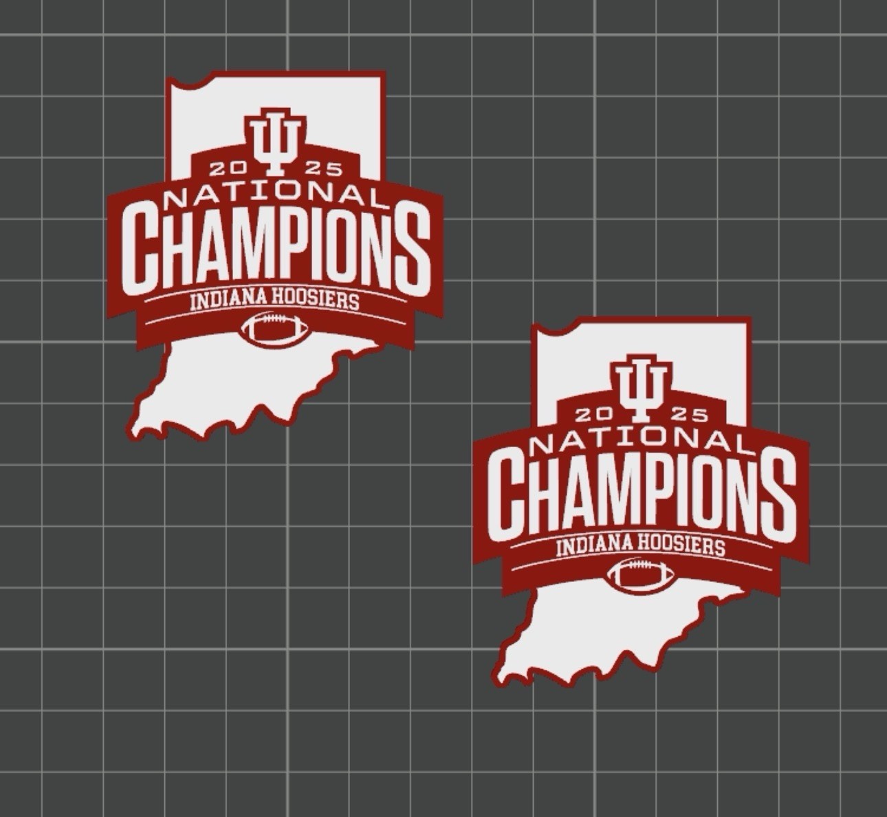 College Indiana Hoosiers Champions Themed Mjolnir Thor's Hammer