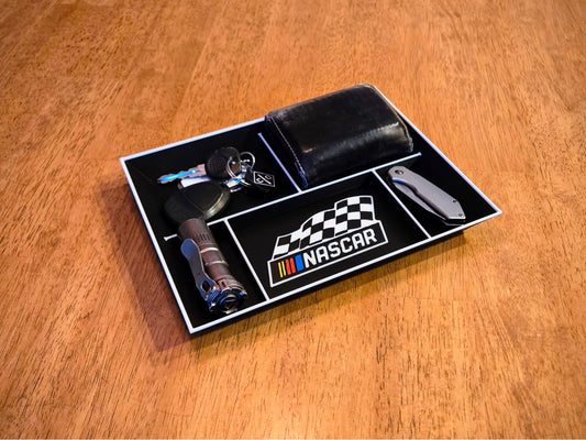 NASCAR EDC Dump Tray 3D Printed Valet Desk Organizer Nightstand Catchall