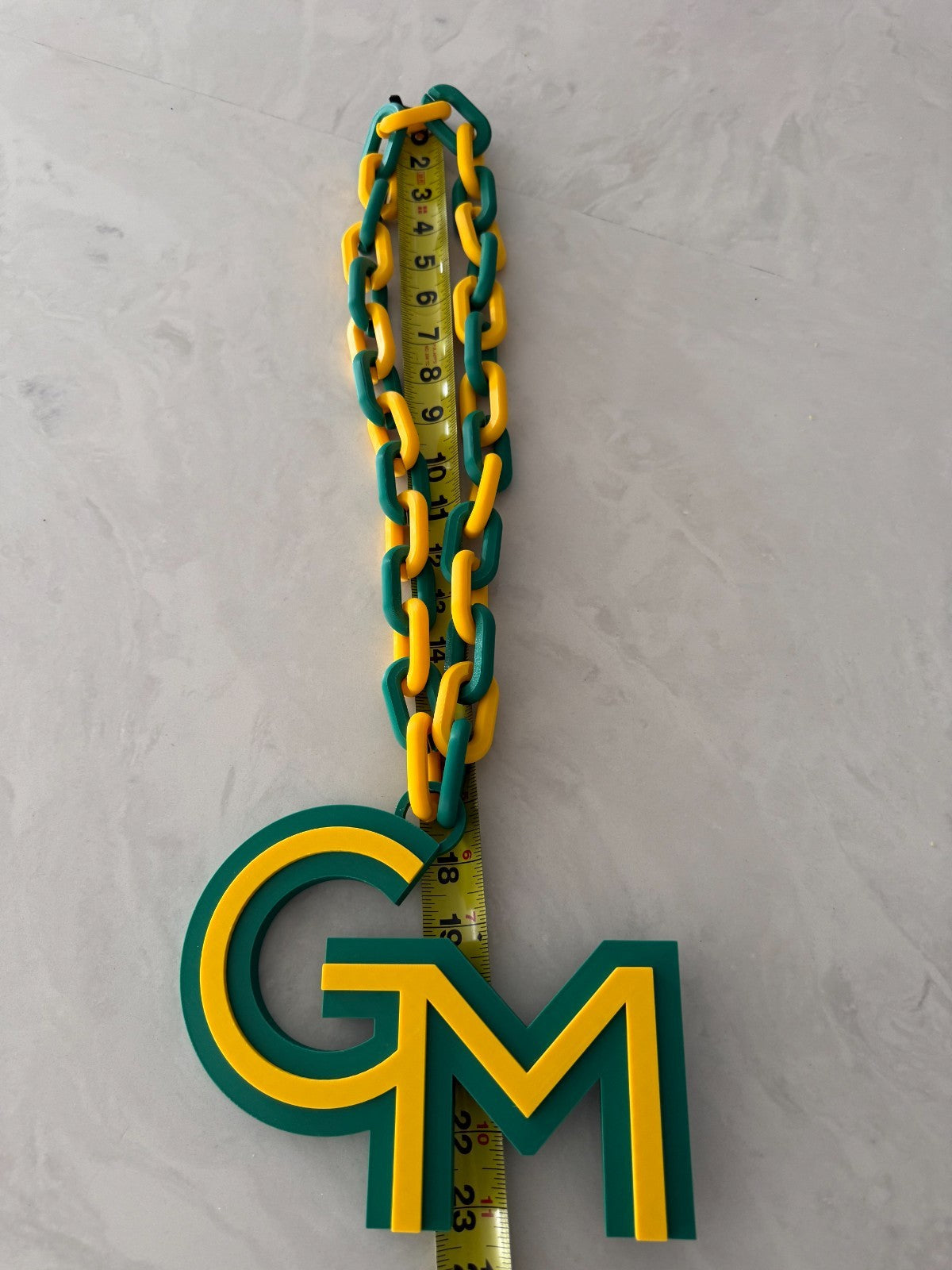 George Mason Patriots Oversized Necklace Turnover Hype Chain HandMade 3D Printed