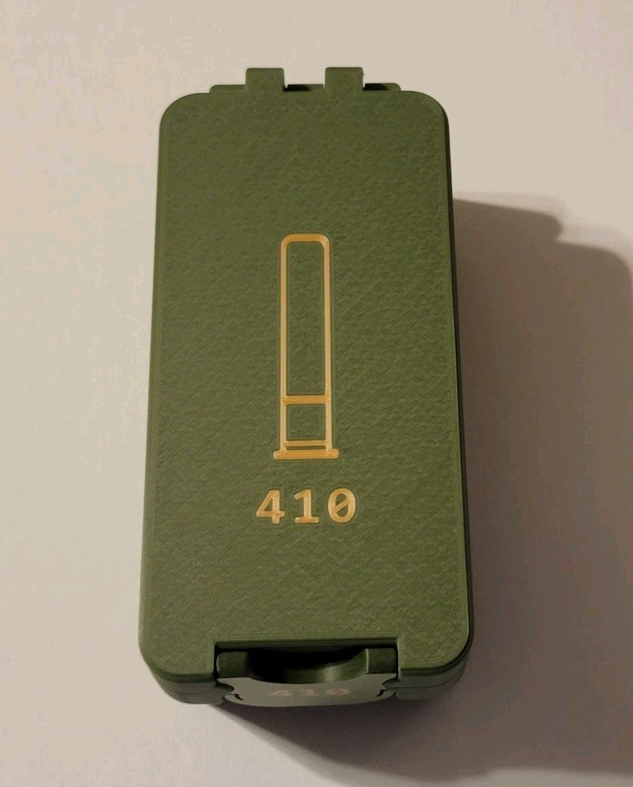 .410 u pick 2.5" 3" Ammo Box 36 rds Gauge Snap Lock 3D Printed Storage Can