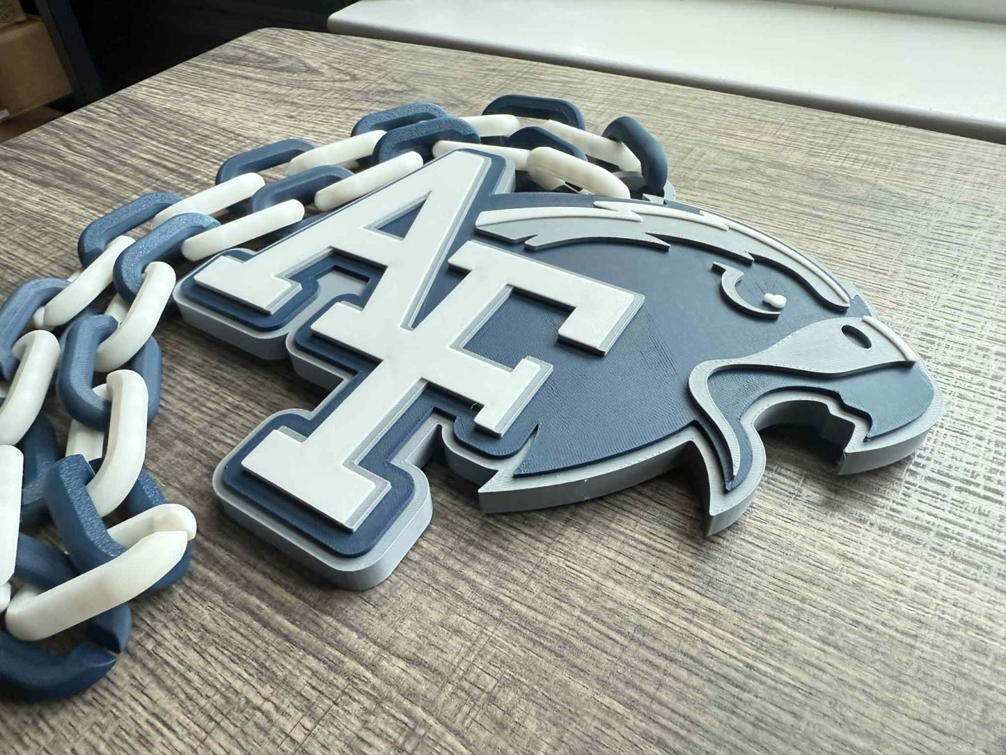 Air Force Falcons Logo Oversized Necklace, Pendant Chain