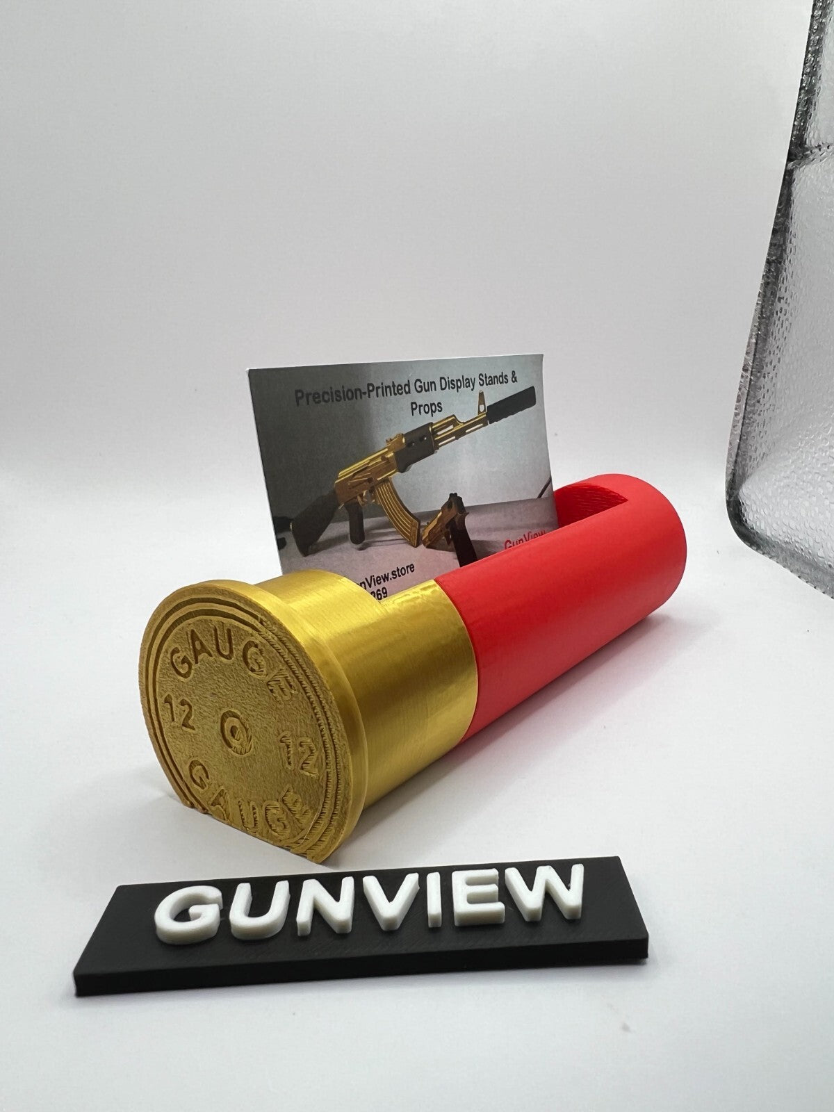 Shotgun Shell Business Card Holder – Desk Organizer for Firearm Enthusiasts
