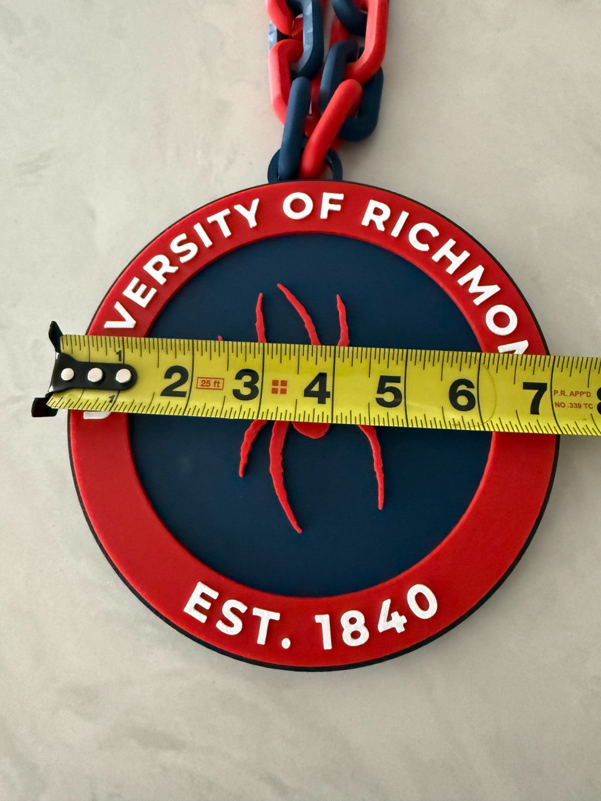 Richmond Spiders Oversized Logo Necklace Turnover Hype Chain HandMade 3D Printed