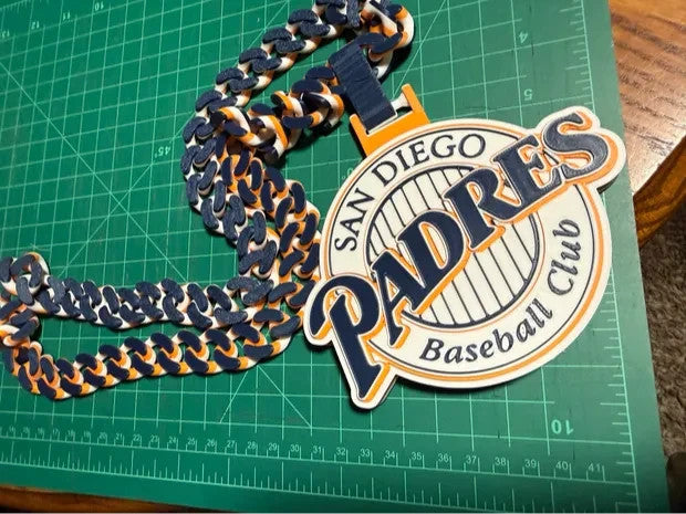 MLB San Diego Padres 3D Printed Hype Chain New Style