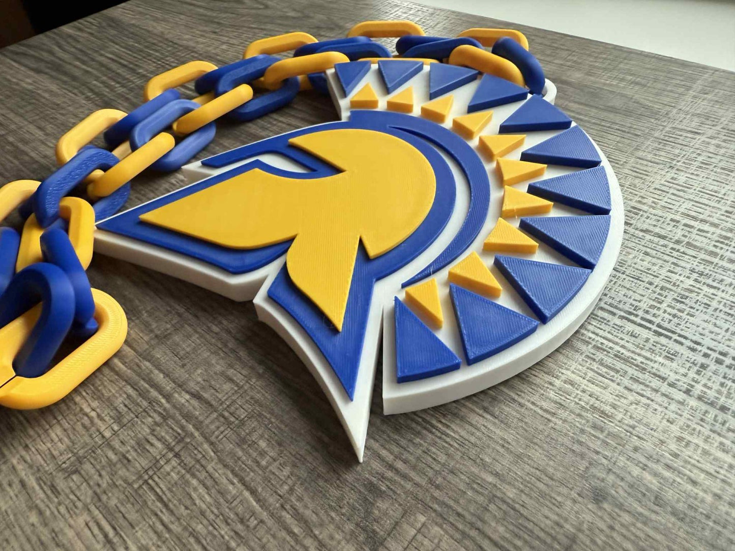 San Jose State Spartans Logo Oversized Necklace, Pendant Chain