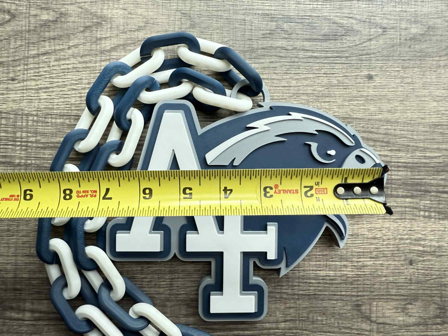 Air Force Falcons Logo Oversized Necklace, Pendant Chain