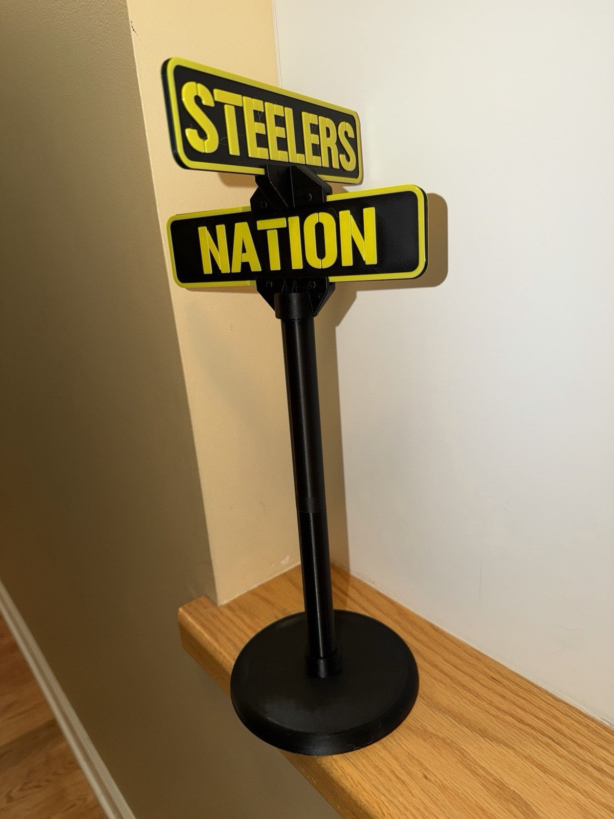 Pittsburgh Steelers Custom Made Mini Street Sign! 15 Inches Tall