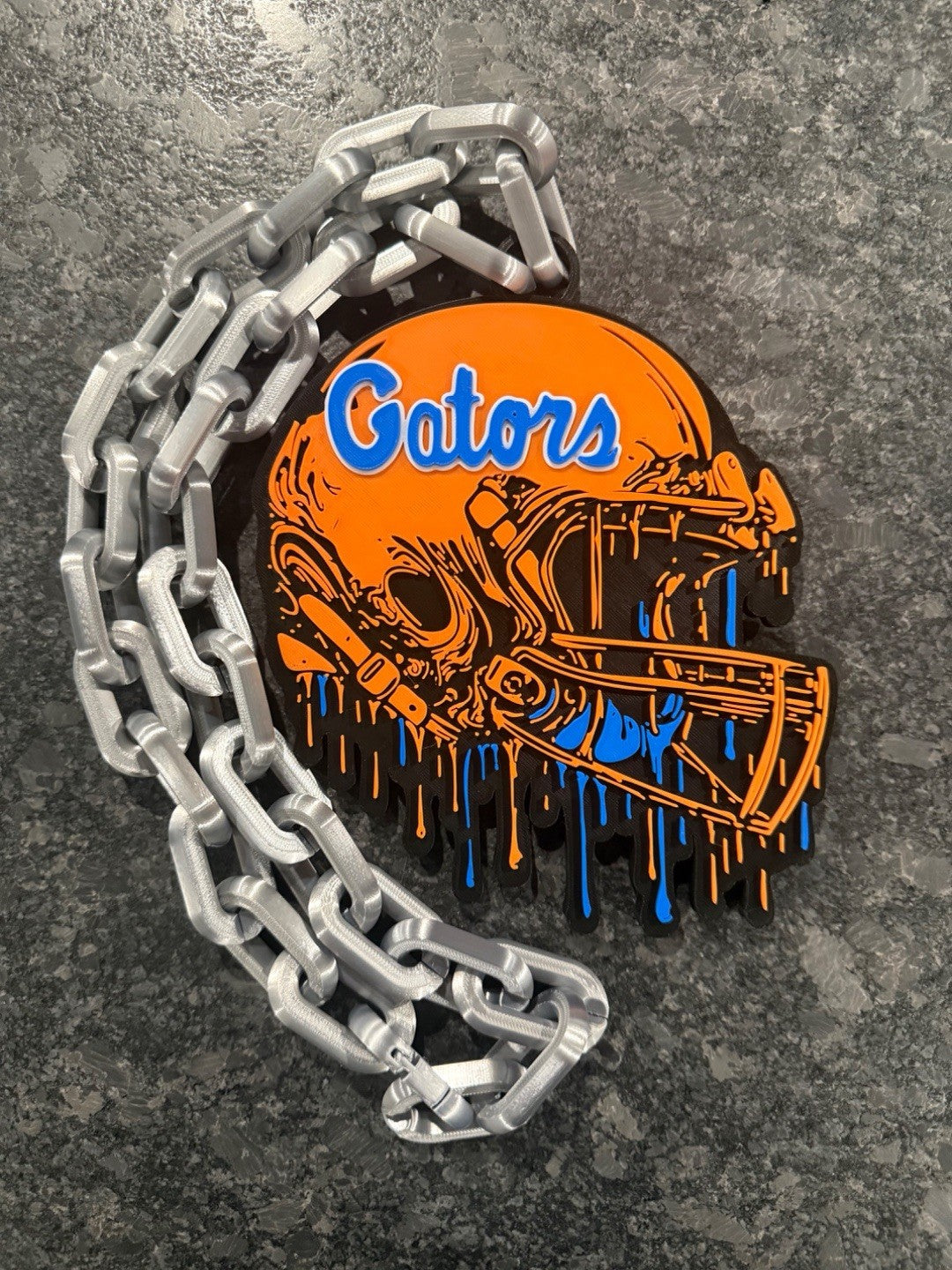 Florida Gators Drip Style Hype Fan Chain Necklace