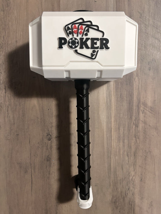 Poker Themed Mjolnir Thor's Hammer - 3D Printed Fan Art Free Shipping In USA