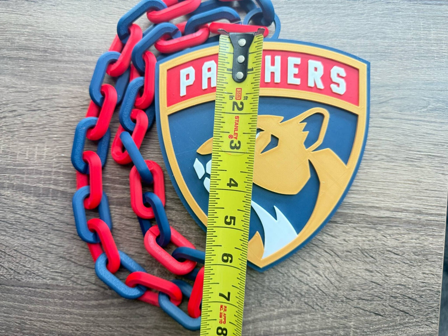 Florida Panthers Oversized Necklace, Hype Chain [Made to Order]
