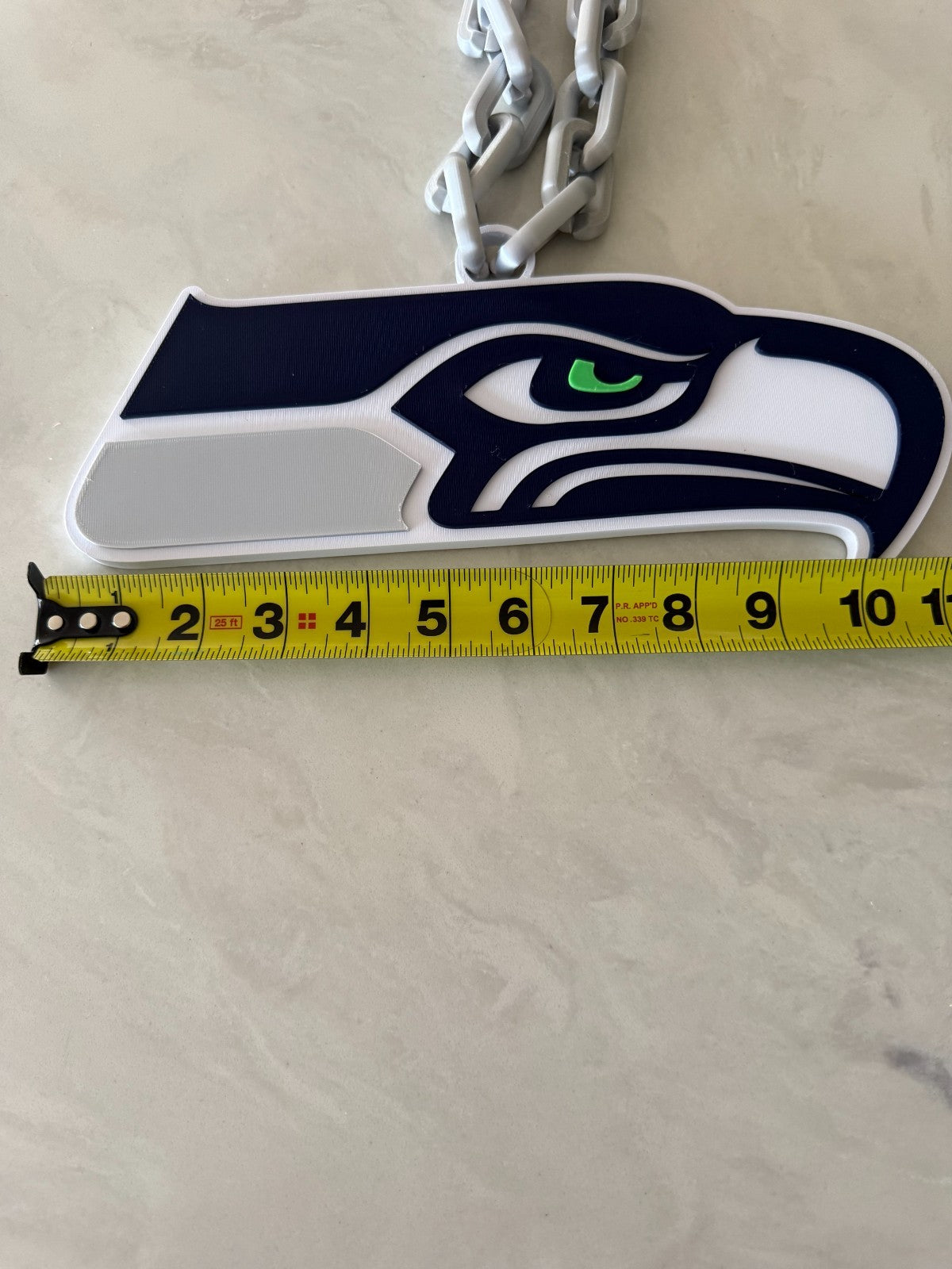 Seattle Seahawks Oversized Logo Pendant & Hype Chain