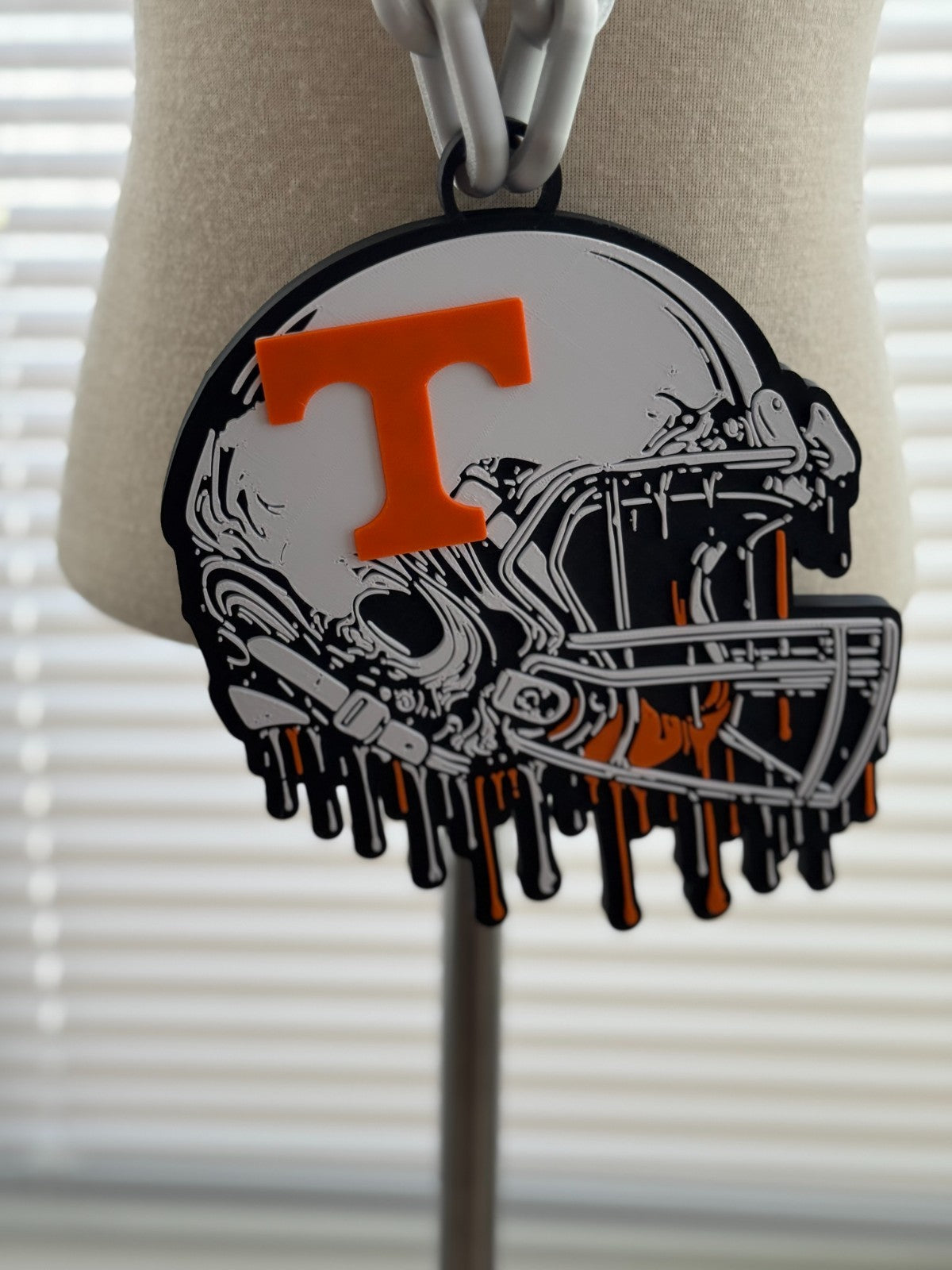 Tennessee Volunteers Oversized Helmet & Drip Hype Chain 'Go Vols' Handmade