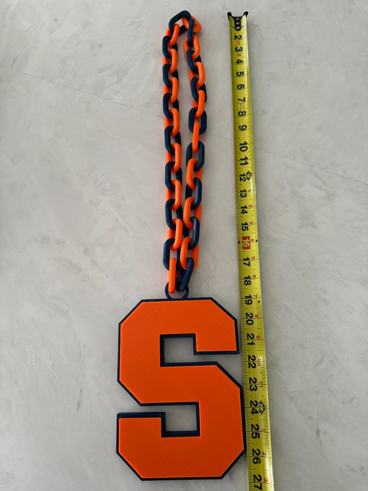 Syracuse University Oversized Logo Necklace Hype Chain