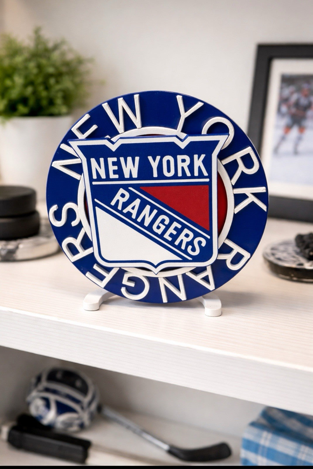 New York Rangers 3D Printed Desk Display / Shelf Decor