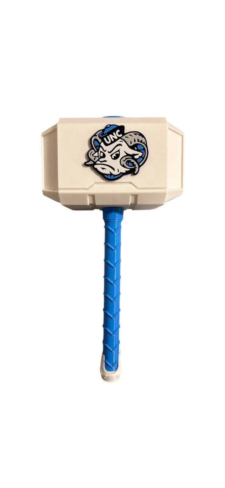 North Carolina Tar Heel NCAA Mjolnir Thor Hammer. Life Size  3D Printed Fan Art