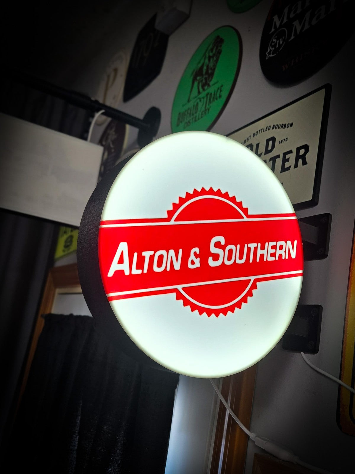 ALTON & SOUTHERN 12 Inch Light Box LED Sign 3D Printed Wall Decor Man Cave