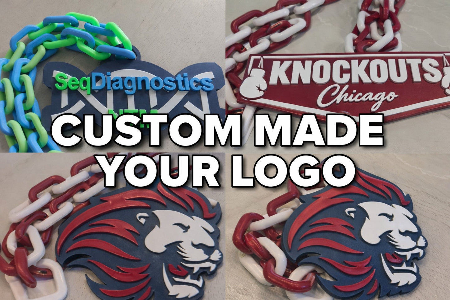 Custom Order Over-Sized Necklace Logo Pendant Hype Chain
