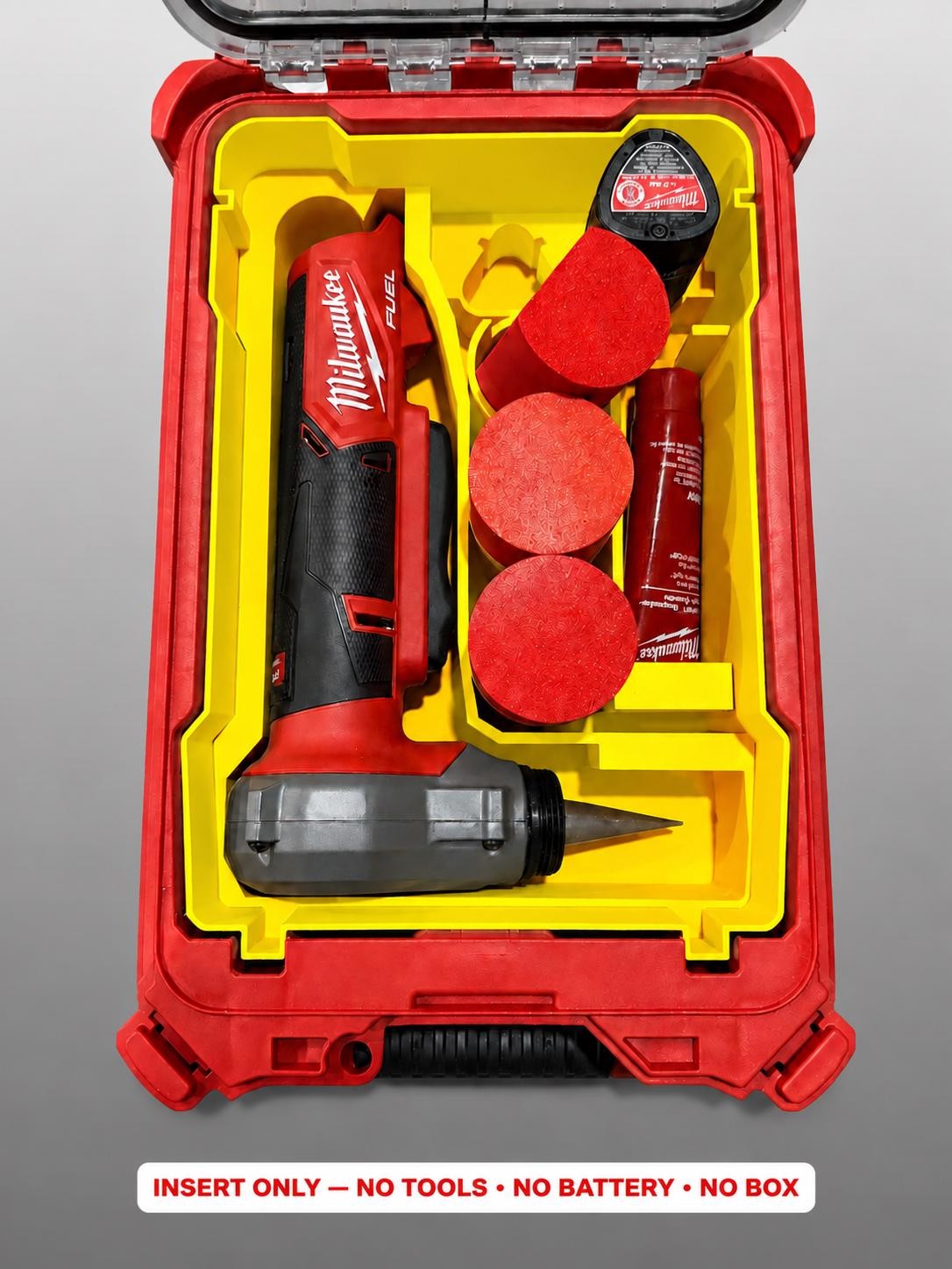 Milwaukee Compatable M12 ProPex Organizing Insert Tray YELLOW