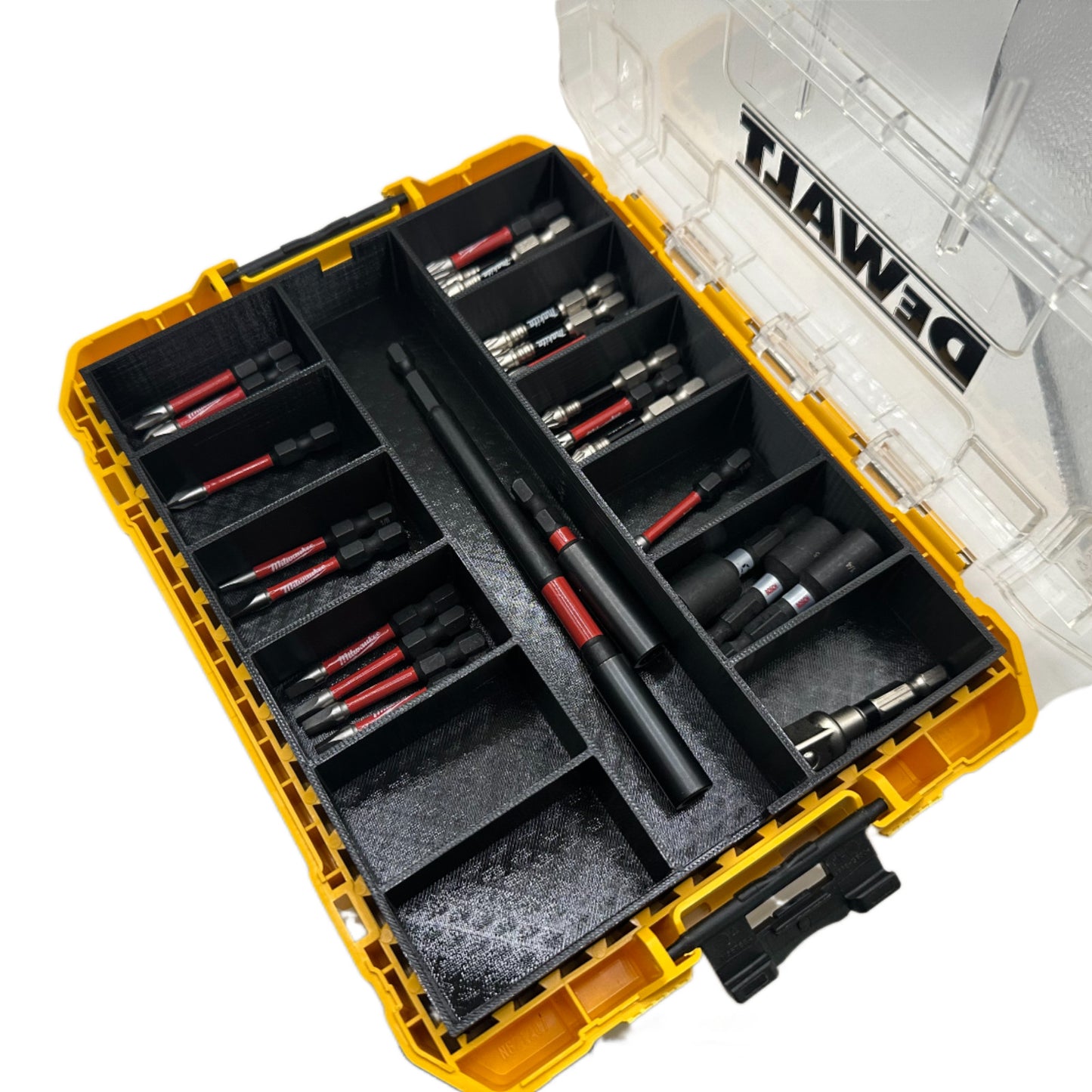 ToolCraft3d Impact Bit Organizer Insert for DEWALT Medium ToughCase (13 comp)