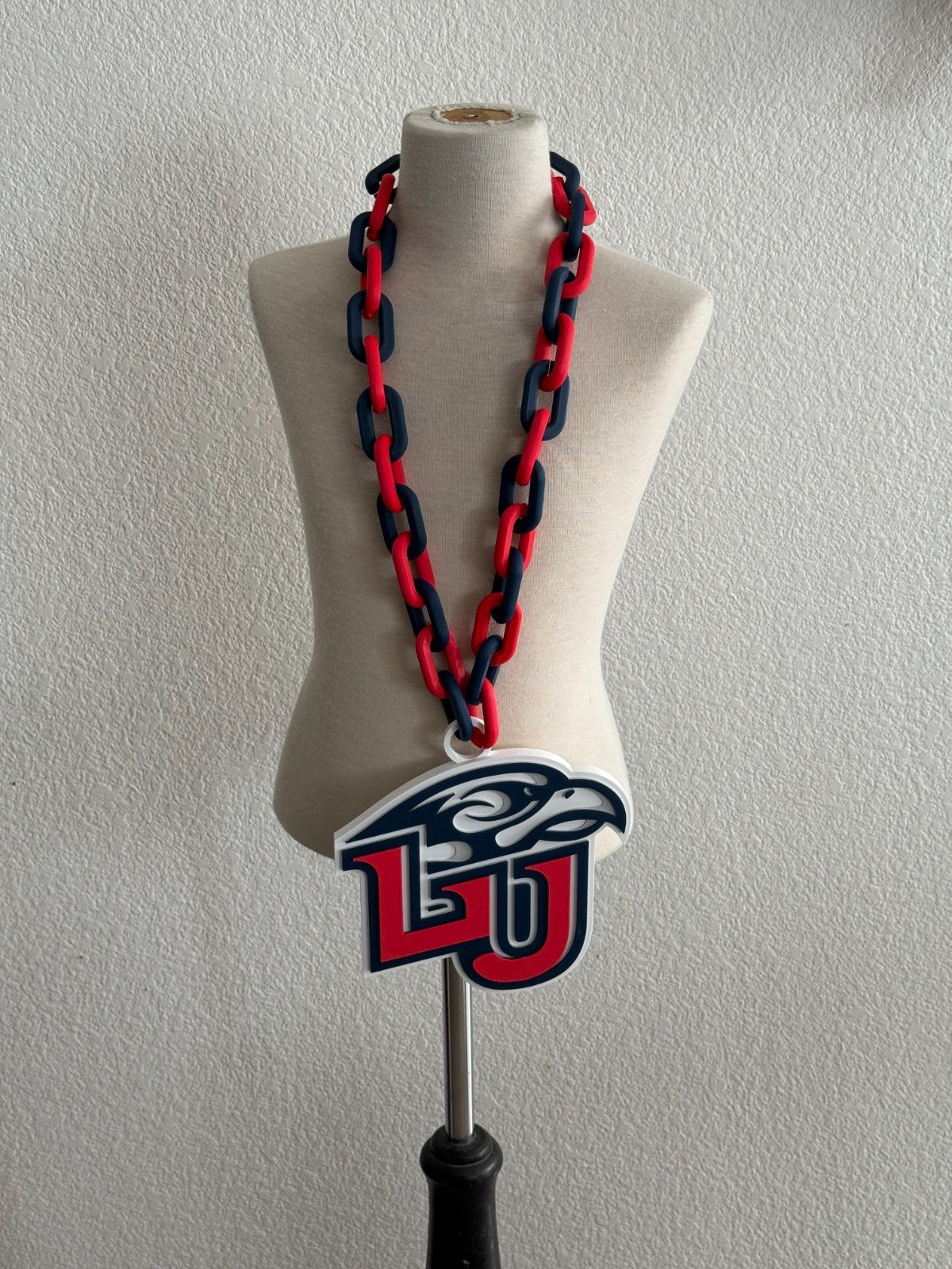 Liberty Flames Logo Oversized Necklace Pendant Hype Chain Handmade 3D Printed