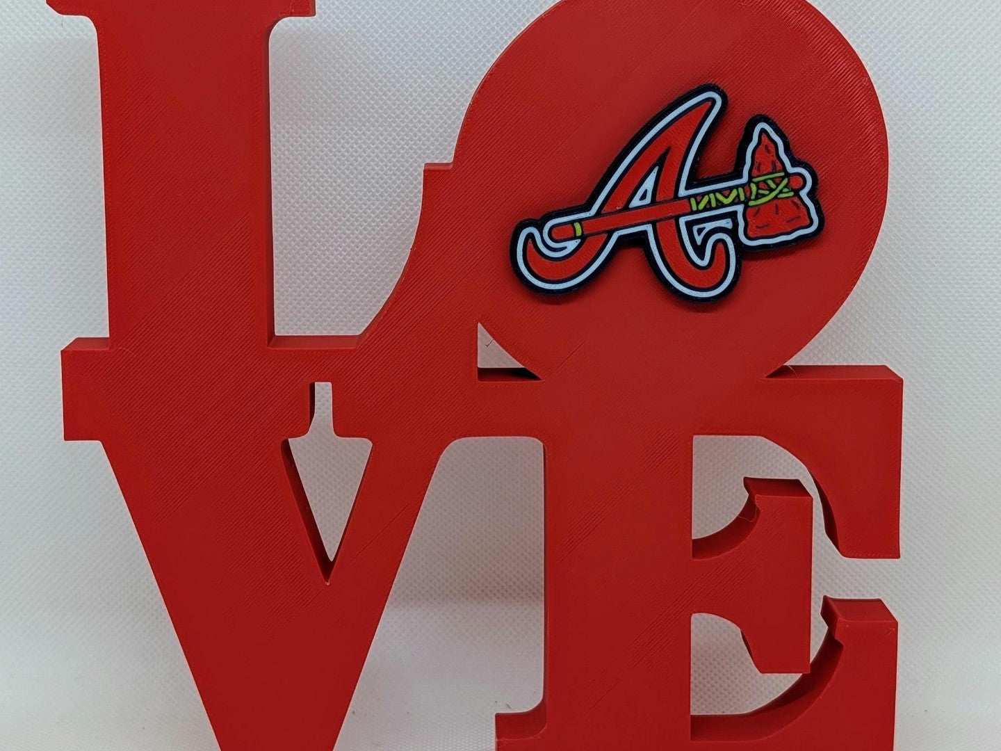 Atlanta Braves Love Park Sign LOVE sign 3D Printed Wall Sign