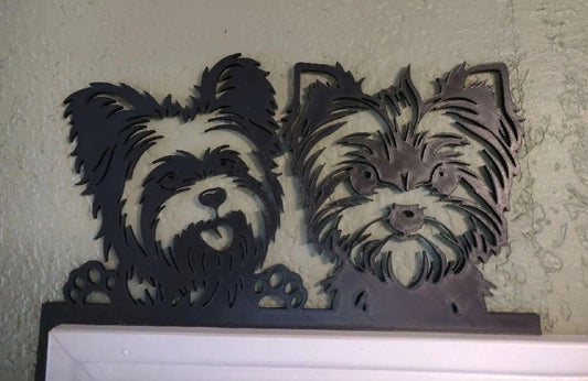 Yorkshire Terrier Silhouette 3D Printed