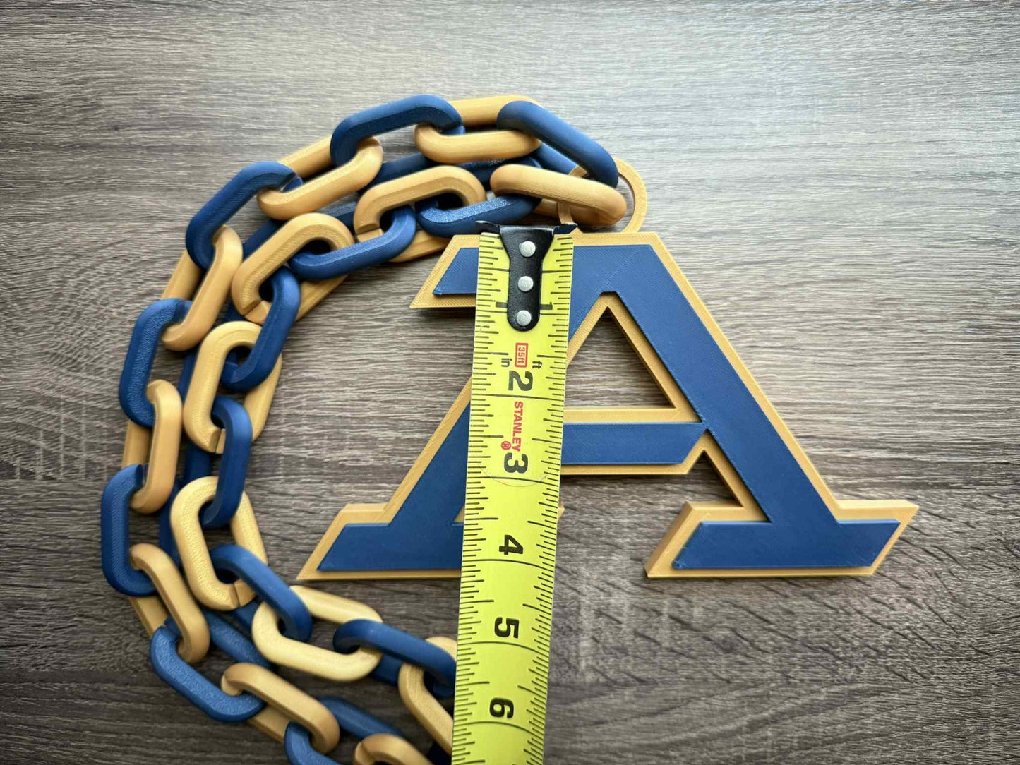 Akron Zips Logo Oversized Necklace, Hype Chain [Made To Order]