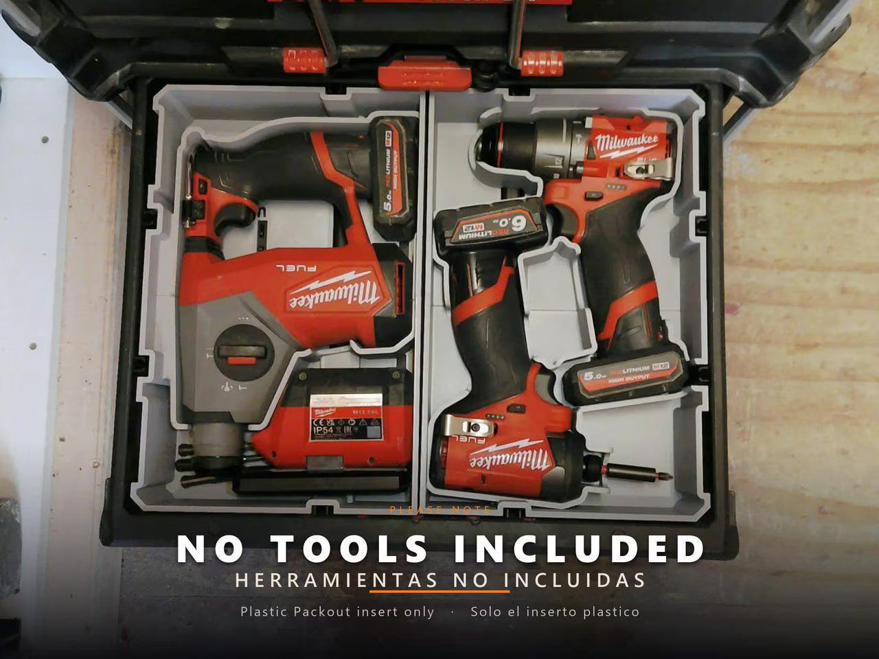 Custom Right Side Insert Only No Tools. Packout Drawer Insert Drill And Impact 3