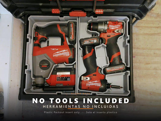 Custom Right Side Insert Only No Tools. Packout Drawer Insert Drill And Impact 3