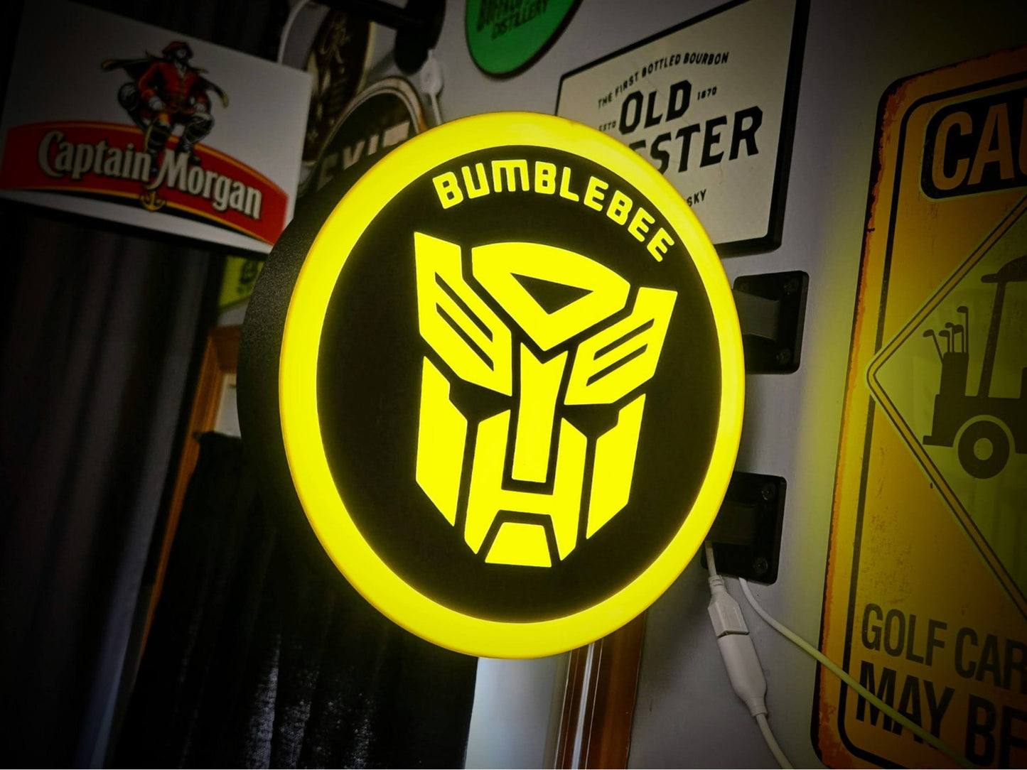 Bumblebee Transformers 2-Sided LED Light 12 Inch Light Box LED Sign Wall Decor
