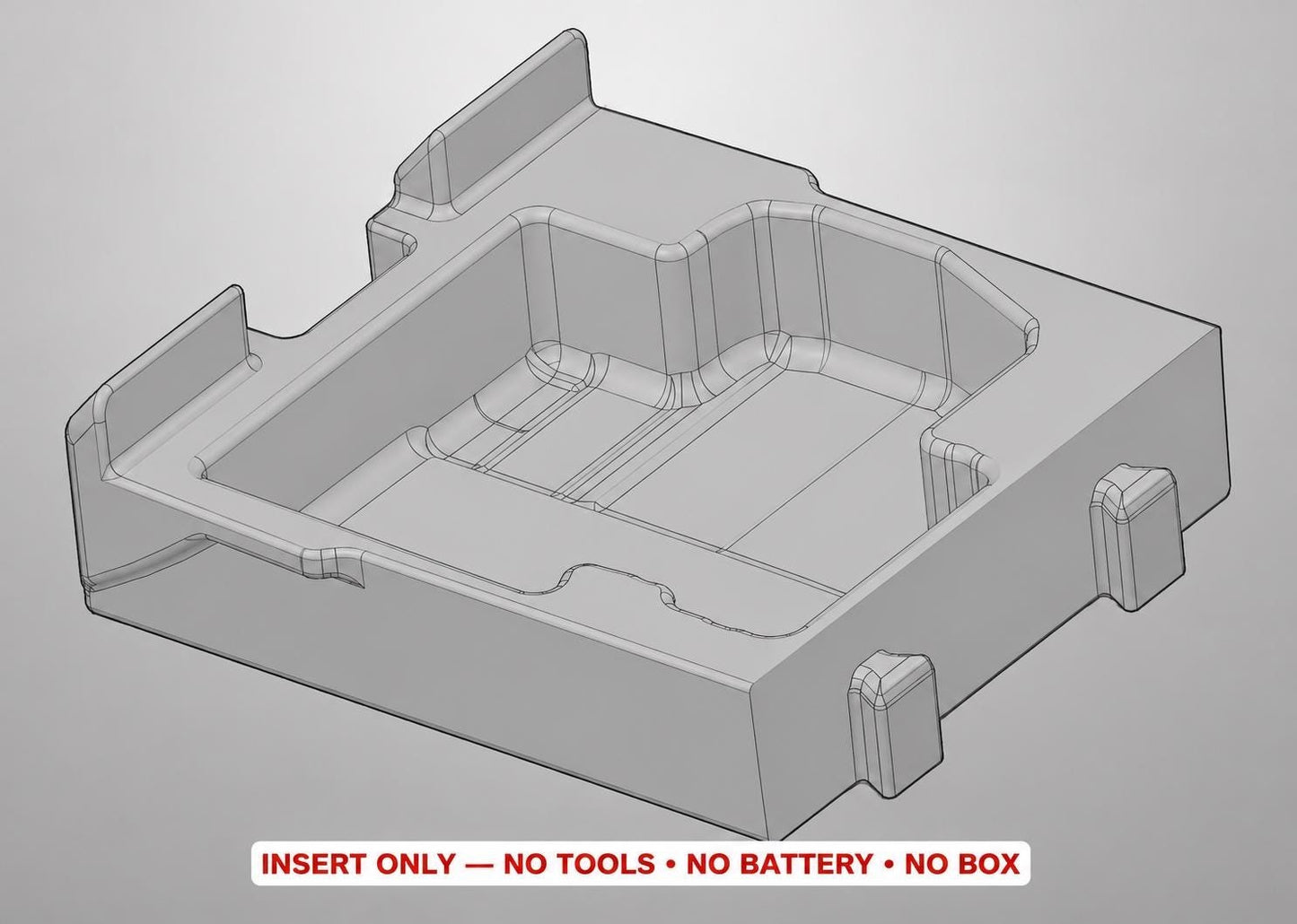 Milwaukee Packout Insert for Laser Line + Distance Meter Storage | 3D Printed