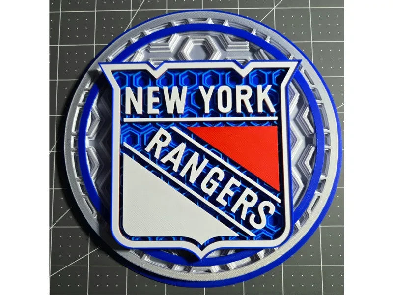 New York Rangers Wall Art Or Display 3D printed Dimensional Mosaic