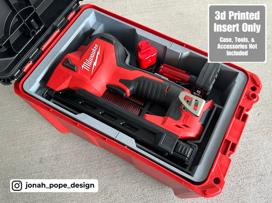 M12 Cable Stapler UPPER Insert for Milwaukee Packout | Jonah Pope (Insert Only)