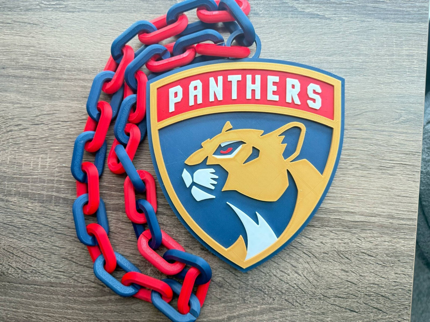 Florida Panthers Oversized Necklace, Hype Chain [Made to Order]