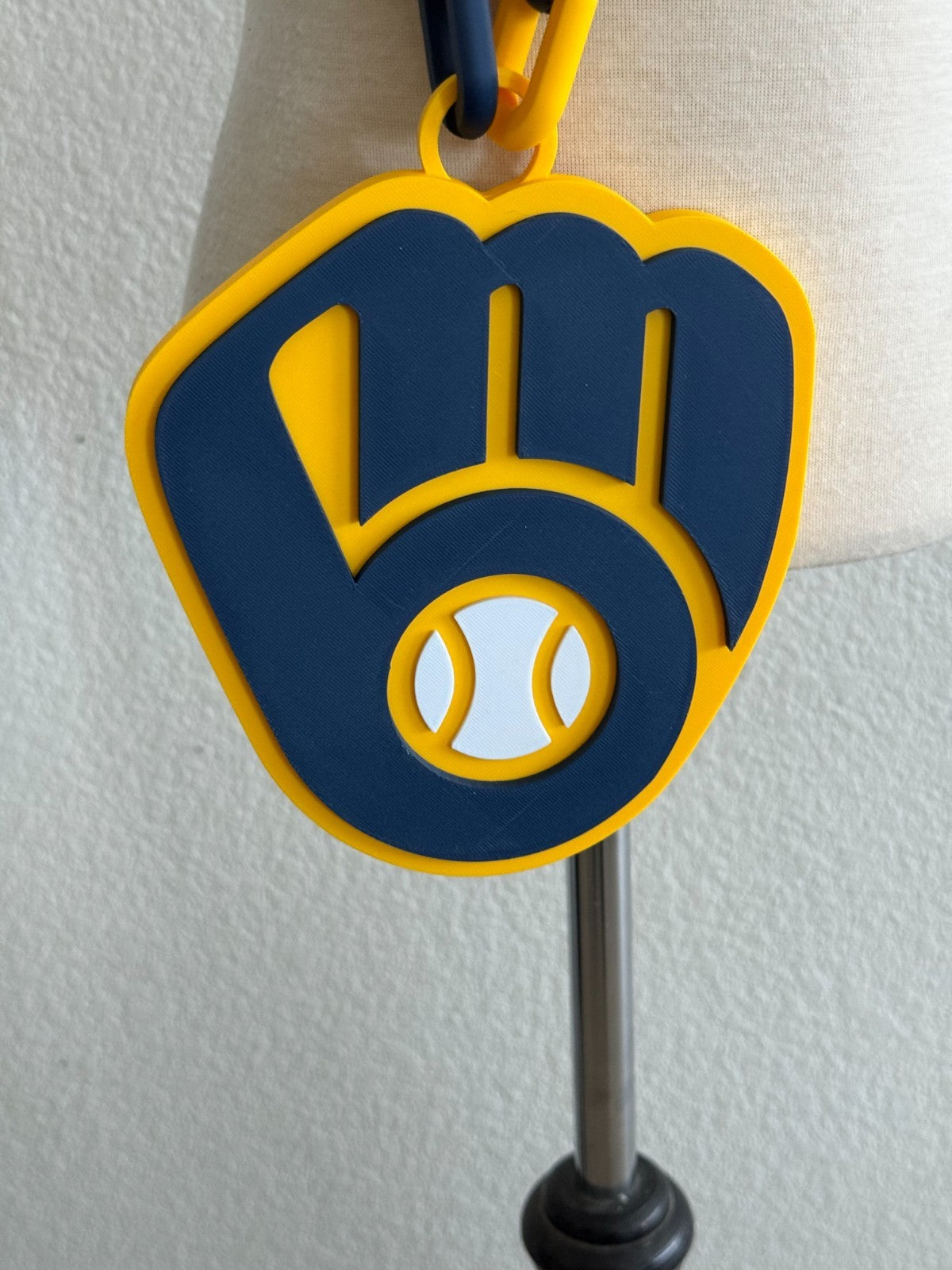Milwaukee Brewers Oversized Logo Necklace, Pendant