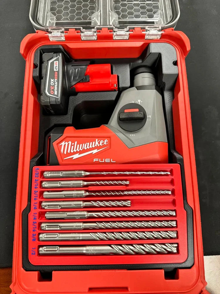 Milwaukee M12 FUEL 5/8 in SDS-Plus Rotary Hammer Drill PACKOUT Insert Only