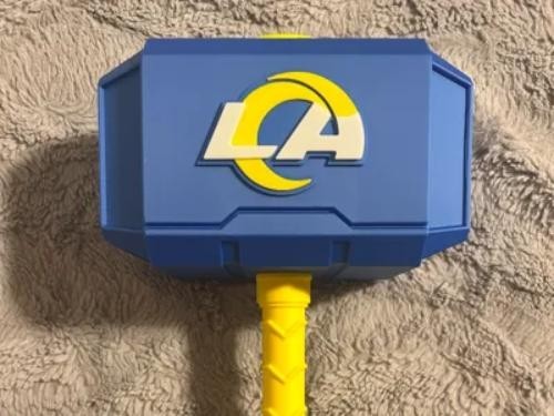Football Rams Themed Mjolnir Thor's Hammer