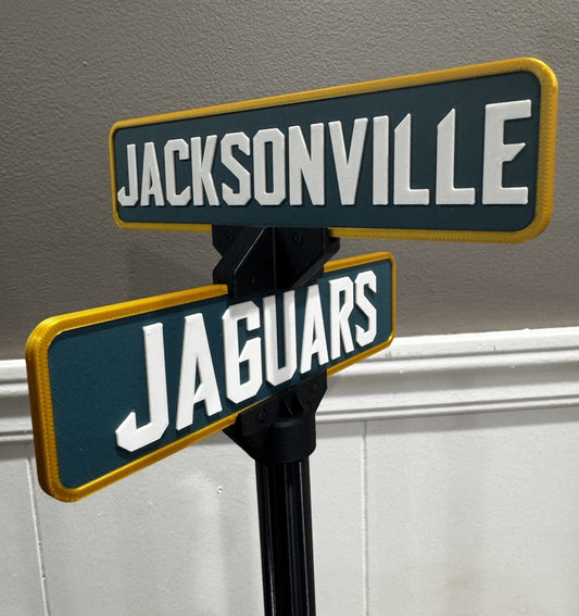 Jacksonville Jaguars Street Sign Office Man Cave Sports Memorabilia Shelf Decor