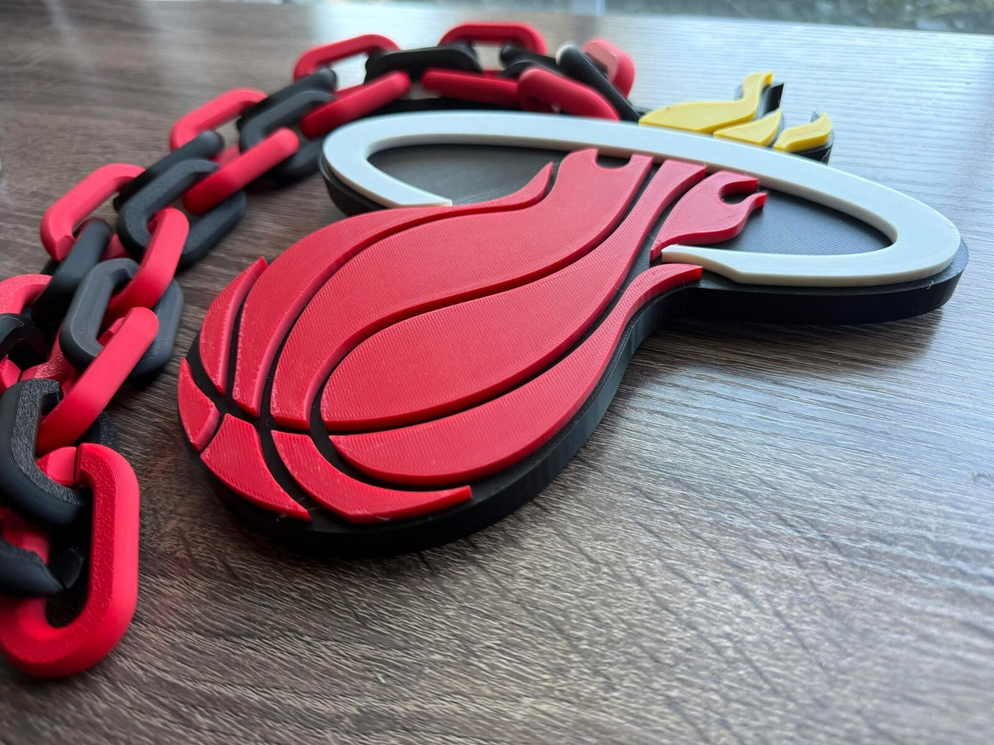 Miami Heat Oversized Necklace, Hype Chain [Made To Order]