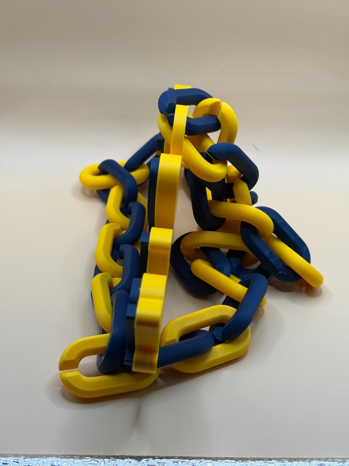 Tulsa Golden Hurricane Oversized Necklace Turnover Chain HandMade 3D Printed